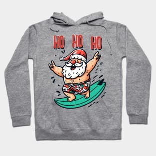 Surfing Santa Hoodie